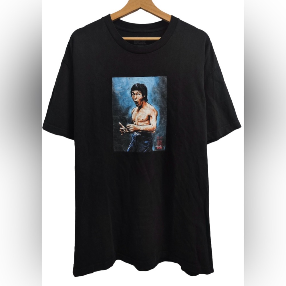 DGK Black Graphic Tee with Iconic Design Bruce Lee Size M